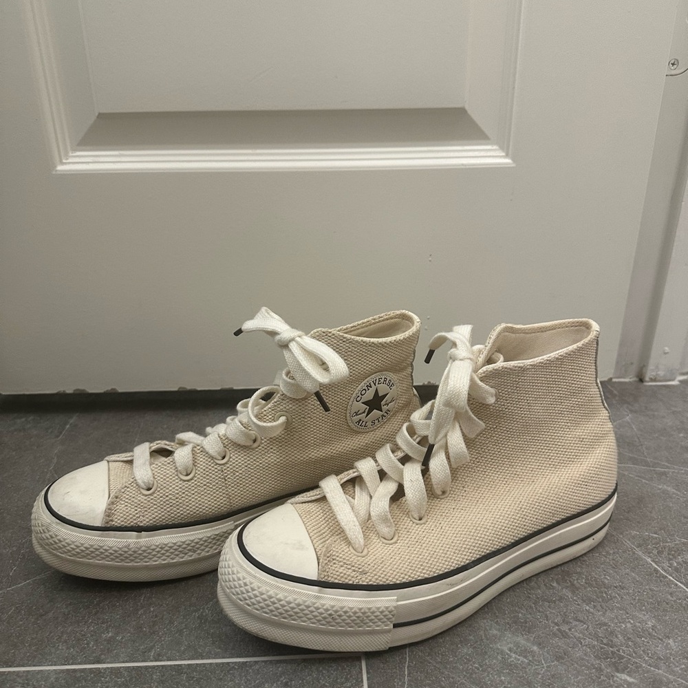 Converse Off-White Canvas Sneakers